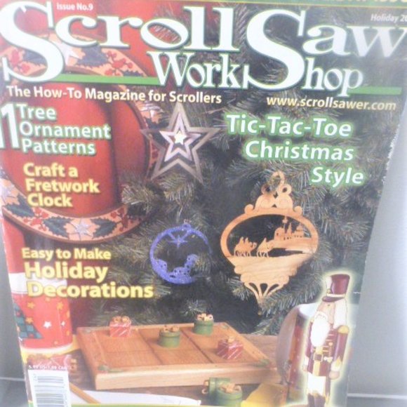 BK26 Lot of 3 WOODWORKING Magazines Christmas Wood Ornaments Scroll Saw Work - Picture 3 of 16